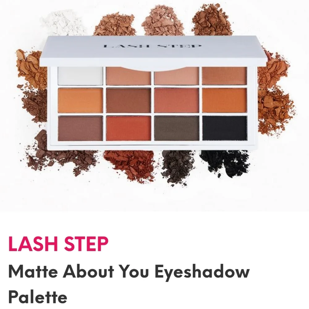 NEW LASH STEP mad about you eyeshadow palette full size retails for $45